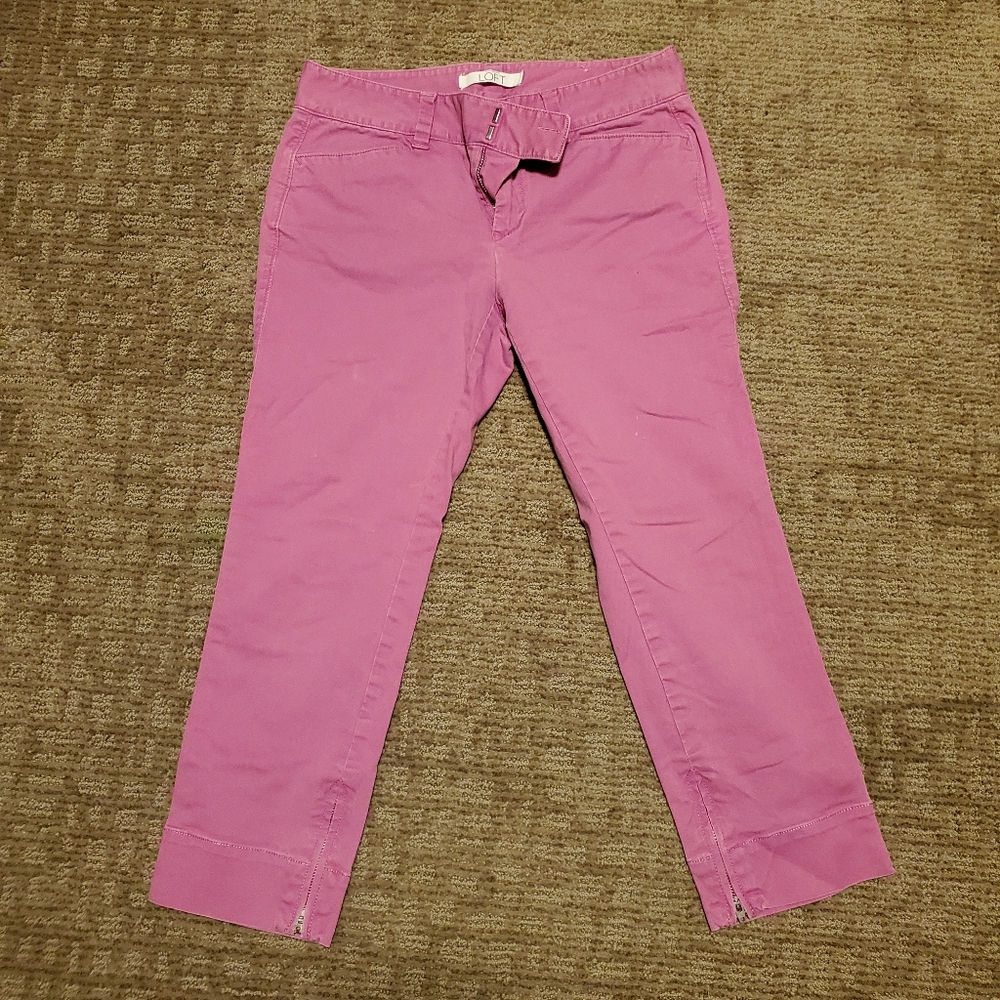 Carnation pink Loft pants